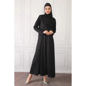 Fermuarlı Tek Parça Kaymaz Başörtülü Pratik Namaz Elbisesi