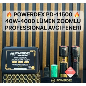 PD-11500 | 40 W – 4000 Lümen Zoomlu Şarjlı Avcı El Feneri