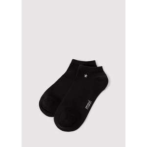 Yıldız Nakış İşlemeli Siyah Patik Çorap 1912793-900