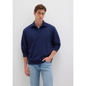 Lacivert Polo Sweatshirt 0611689-84371