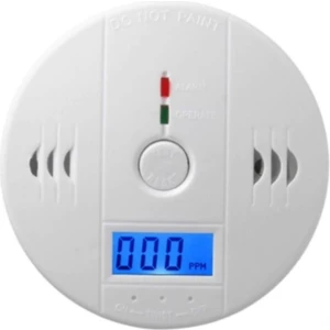 LCD Ekran Duman Dedektör Alarm Cihazı Karbonmonoksit Dedektörü Kablosuz Pilli Duman Dedektörü