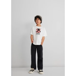 Baskılı Ekru Tişört 6610367-70057