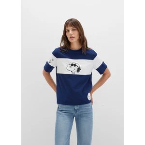 Snoopy Baskılı Lacivert Tişört 1613671-70491