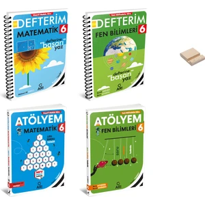 Arı Yayıncılık 6. Sınıf Matematik Fen Defterim ve Matematik Fen Atölyem 4'lü Set
