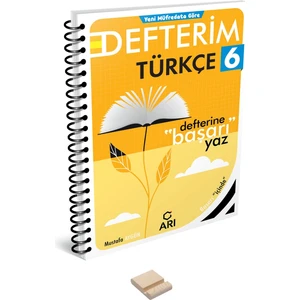 Arı Yayıncılık 6.sınıf Türkçe Defterim ve Telefon Standı