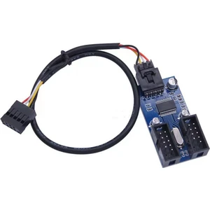 Quirky Quar 1&#39;den 2 Adaptör Kablosu Anakart 9pin Konnektörü USB Pimi Fiş ve Oynat Anakart Adaptör Kablosu (Yurt Dışından)