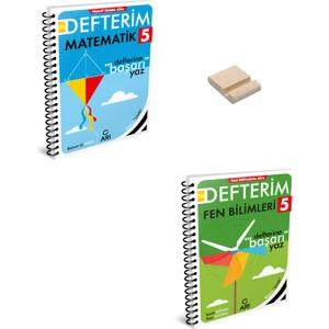 Arı Yayıncılık 5. Sınıf Matematik ve Fen Bilimleri Defterim + Telefon Standı