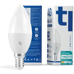 Redeem C37S E14  Mum Ampul, Titreşimsiz, Göz Konforu, Tekli, 528 Lümen, Tuled Beyazı, 5000 Kelvin