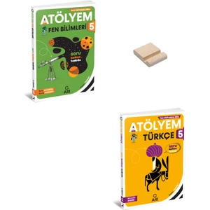 Arı Yayıncılık 5. Sınıf Fen Bilimleri ve Türkçe Atölyem + Telefon Standı