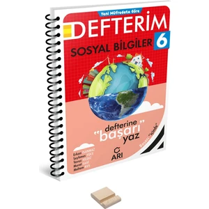 Arı Yayıncılık 6.sınıf Sosyal Bilgiler Defterim ve Telefon Standı