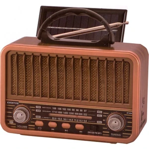 Rt-834 Bluetooth Radyo-TF card-usb-Kumandalı Nostaljik Radyo Solar Güneş Panelli
