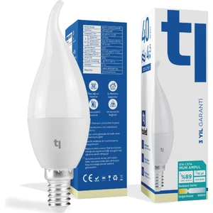 Redeem C37A E14 Mum Ampul, Titreşimsiz, Göz Konforu, Tekli, 525 Lümen, Doğal Beyaz, 4000 Kelvin