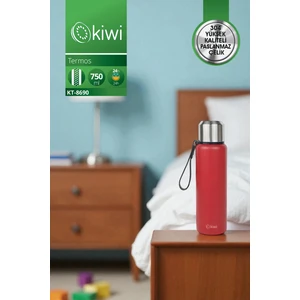 Çift Kat Paslanmaz Çelik Bardaklı 750 ml Termos. Kamp Bebek Mama Termosu
