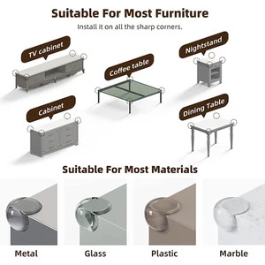 Silikon Şeffaf Masa Kenarı Köşe Koruması