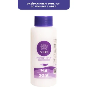 SUBO OKSİDAN KREM %6 20 VOLUME 6X60 ml