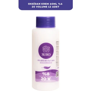 SUBO OKSİDAN KREM %6 20 VOLUME 12X60  ml*