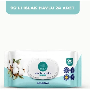 SUBO ISLAK HAVLU 90 'LI SENSİTİVE 24X90