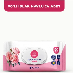 SUBO ISLAK HAVLU 90 'LI GÜL 24X90