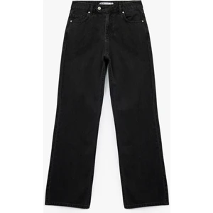 Pamuklu Normal Bel Düz Paça Jean Pantolon - Straight Fit Jean