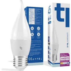 Redeem Plus C37A E27 Mum Ampul, Titreşimsiz, Göz Konforu, 603 Lümen, Parlak Beyaz, 5700 Kelvin