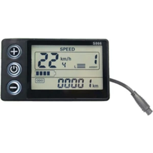 24V 36V 48V 60V Su Geçirmez LCD Ekran S866 Denetleyici Panel Gösterge Tablosu Elektrikli Scooter Için Elektrikli Bisiklet Ekranı 6pin (Yurt Dışından)