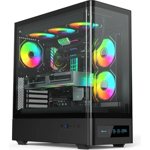 Ghost V938 6*120MM Argb Fan Atx Gamıng Case 750W 80+Bronze Type C*1+Usb3.0*1+Usb2.0*1