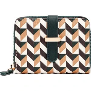 Kadın Yeşil Baskılı Cüzdan 000A2D563326