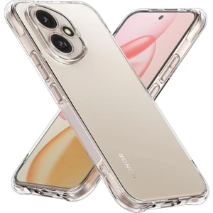 Honor 400 Uyumlu Şeffaf Silikon Kılıf - Kamera Korumalı Esnek Tam Koruma Kapak