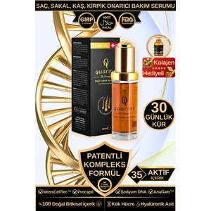 Dr. Sammy's Quarine Onarıcı Premium Saç Serumu (1 Aylık) Dökülmelere Karşı Bitkisel Kök Hücre Ekstratları, Vitamin ve Mineral Içeren %100 Saf ve Doğal Saç, Sakal, Kaş, Kirpik için Serum