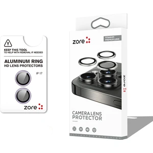 iPhone Uyumlu 17 Zore Cl-12 Premium Safir Parmak Izi Bırakmayan Anti-Reflective Kamera Lens Koruyucu-Açık Mor