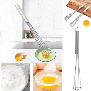 Paslanmaz Çelik Boncuk Çırpıcı Karıştırma Flaş Boncuklu Yumurta Karıştırıcı Çırpma
