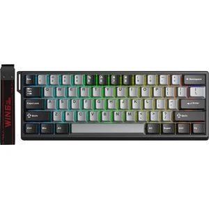 WIN60 He Pro Manyetik Klavye Rapid Trigger Xingyi Switch 8000Hz Rgb Tkl Hot Swap Oyuncu Klavyesi Gri