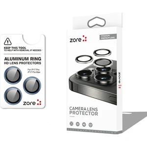 iPhone 17 Pro Max Zore Cl-12 Premium Safir Parmak Izi Bırakmayan Anti-Reflective Kamera Lens Koruyucu