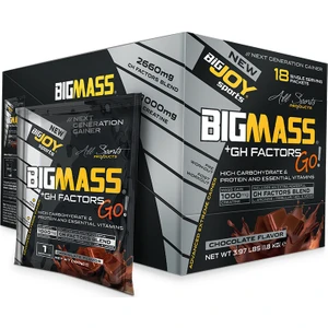 Bigjoy Sports Bigmass Mass Gainer Gh factors Karbonhidrat Protein Çikolata 18 Sachet