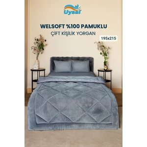 Welsoft %100 Pamuklu Çift Kişilik Yorgan