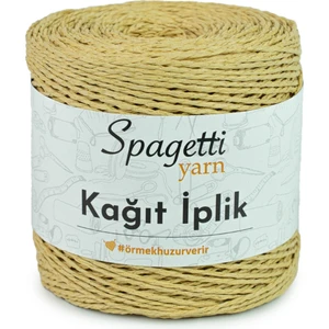 Spagettiyarn Kağıt Ip Natürel El Örgü Ipliği