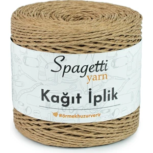 Spagettiyarn Kağıt Ip Bej El Örgü Ipliği