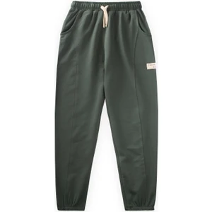 Paçalı Eşofman 2-8 Yaş Haki Yeşil