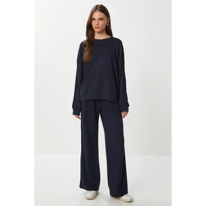 Yumuşak Modal Eşofman Takımı LCR0096 Lacivert