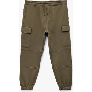 Şardonlu Kargo Cepli Beli Bağcıklı Jogger Eşofman Altı