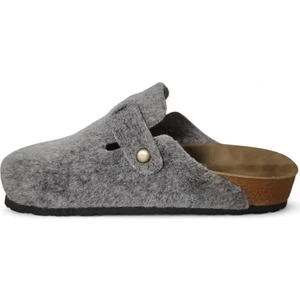 Neon Shoes Unisex Kışlık Önü Kapalı Keçeli Günlük Sabo Ev Terliği