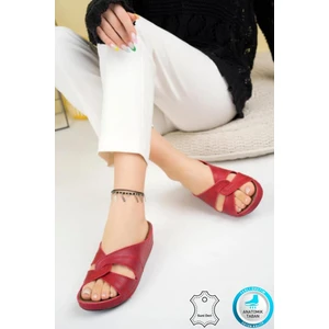 Neon Shoes Putu Kadın Çapraz Konfor Modeli Günlük Ortopedik Terlik Anne Orta Yaş Genç Ev & Dışarı Terliği