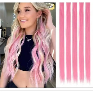 Tinsel Bağlamalı Renk Saç Simi