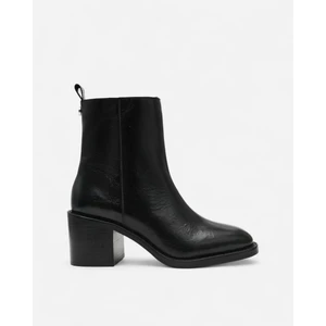 Steve Madden Slender Black Leat Kadın Siyah Topuklu Bot Slender