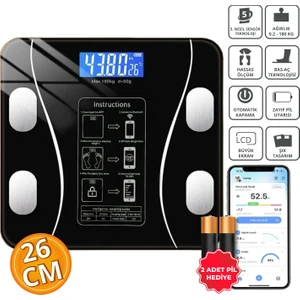 TF-1075 Dijital Baskül Yağ Ölçer Fonksiyonlu Akıllı Baskül Bluetooth Tartı