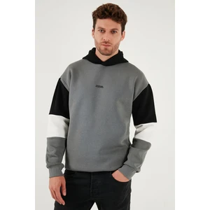 Pamuklu Relaxed Fit Kapüşonlu Içi Tüylü Yumuşak Şardonlu Sweat Erkek Sweat 5905299