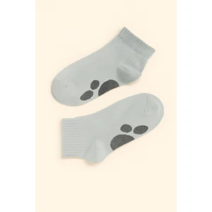 Çocuk Pati Baskılı Step Çorap Mavi