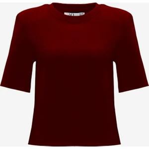 Açelya Okcu Premium Pamuklu Kısa Kol Vatkalı Kadın Tişört