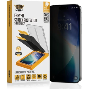Buff iPhone 17/17 Pro/16 Pro 5d Privacy Easyfit 2 Adet Ekran Koruyucu