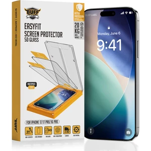 Buff iPhone 17/17 Pro/16 Pro 5d Glass Easyfit 2 Adet Ekran Koruyucu